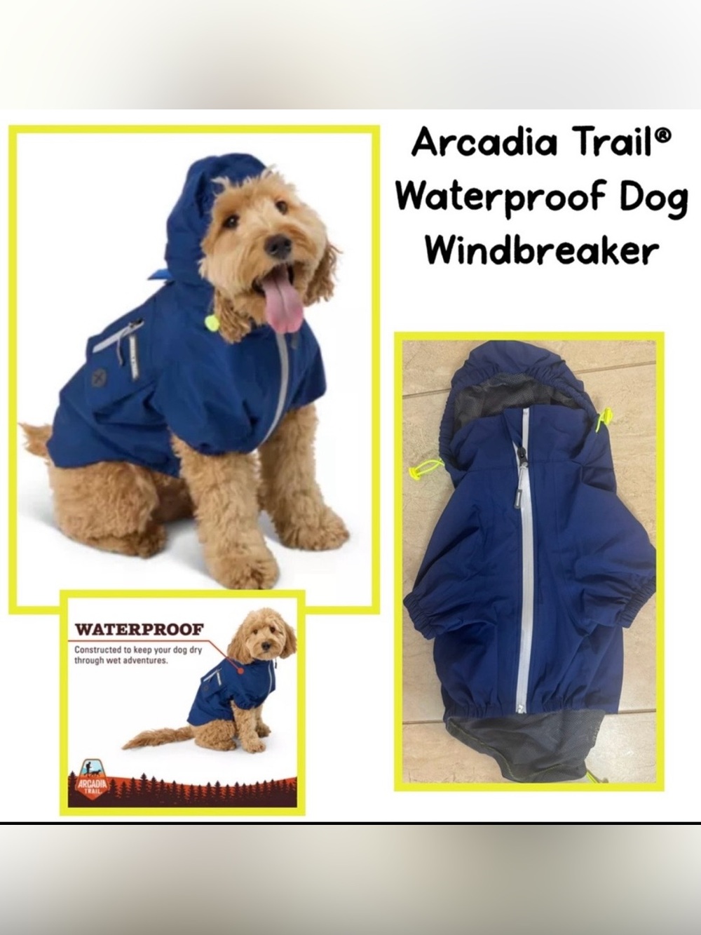 Arcadia Trail® Waterproof Dog Windbreaker